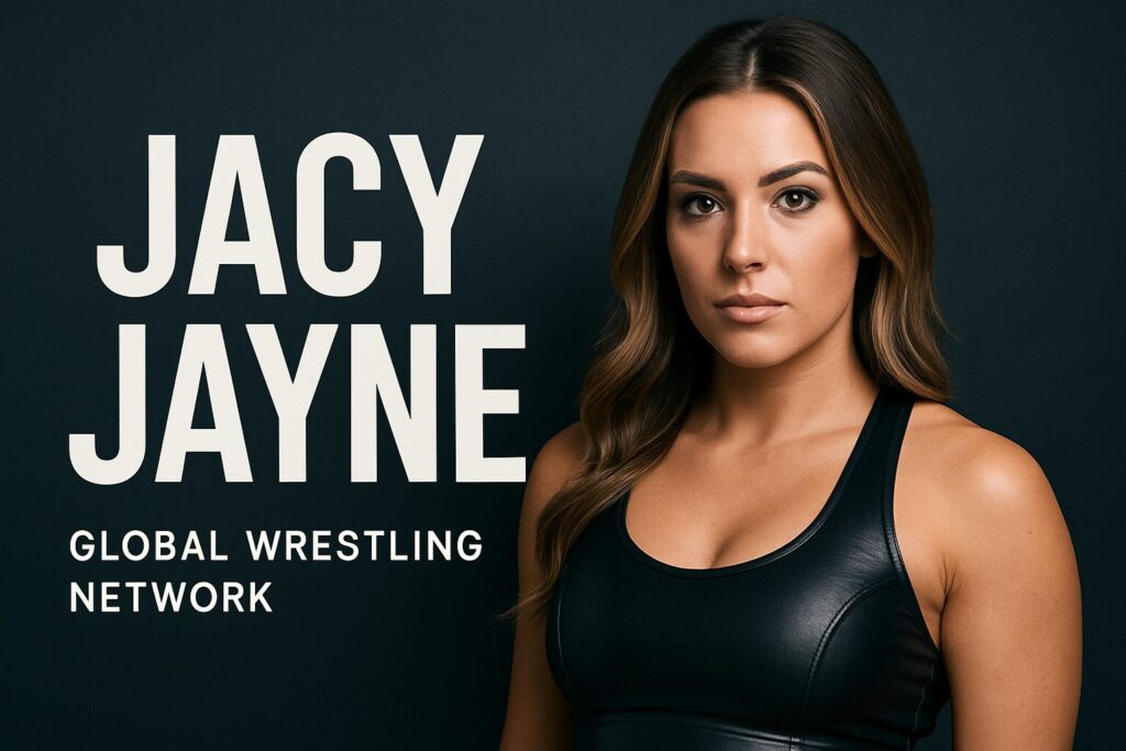 Female wrestler portrait with Jacy Jayne
