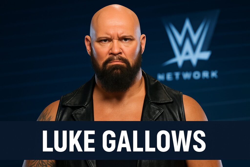 Bald bearded man wearing a leather vest