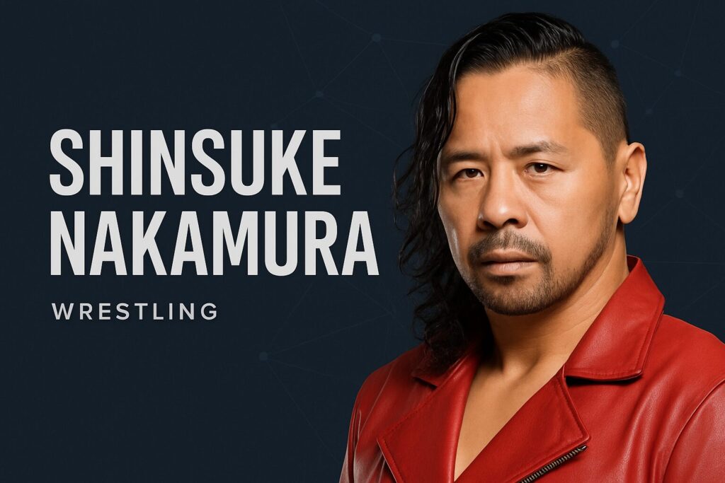 Man with half-shaved hair in red jacket